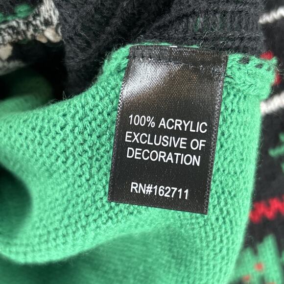 Blizzard Bay Christmas Sweater Cat Mugshot Size L Funny Ugly Xmas Tree Destroyer - Picture 9 of 10